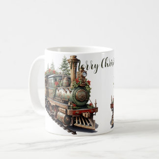 Mug 🚂 tous à bord de l'Express de Noël Vintage ! 🎄 �