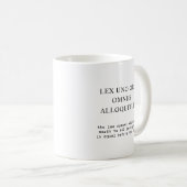Mug Tous égaux devant la loi Citation latine (Devant droit)