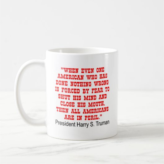 Mug Tous les Américains sont en péril (Gauche)