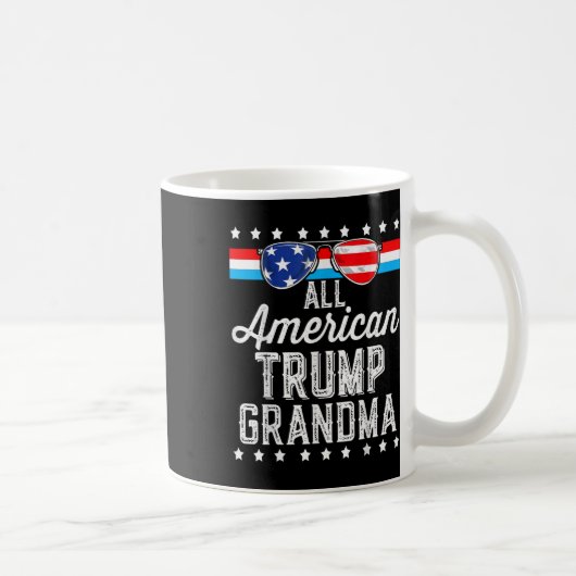 Mug Tous les américains Trump grand-mère drapeau améri (Droite)