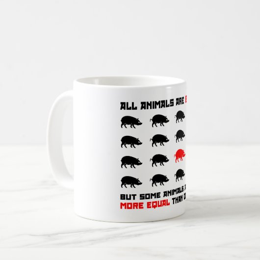 Mug Tous les animaux sont égaux 2 (Devant gauche)