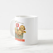 Mug Tous les Chiots sont anti-fascistes (Devant gauche)