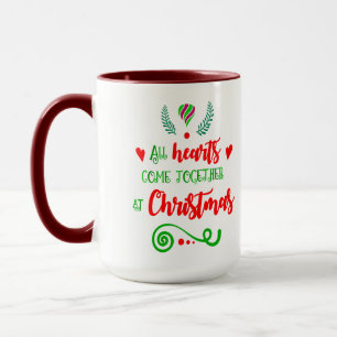 Mug Tous Les Coeurs Se Réunissent Lors Des Fêtes De No