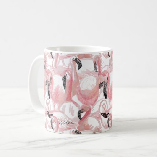 Mug tous les flamants (Devant gauche)