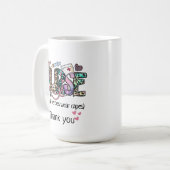 Mug "Tous les héros ne portent pas de capes", merci (Devant gauche)