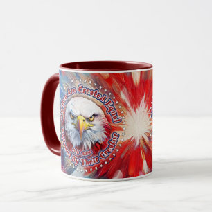Mug Tous les hommes sont créés égaux Aigle rouge et Fe