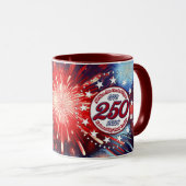 Mug Tous les hommes sont créés Feu d'artifice graphiqu (Devant droit)