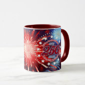 Mug Tous les hommes sont créés Feu d'artifice graphiqu (Devant droit)