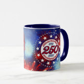 Mug Tous les hommes sont créés Feux d'artifice graphiq (Devant droit)