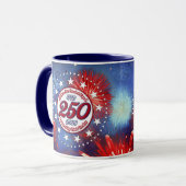 Mug Tous les hommes sont créés Feux d'artifice graphiq (Devant gauche)