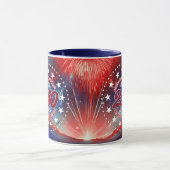 Mug Tous les hommes sont créés graphiques feux d'artif (Centre)