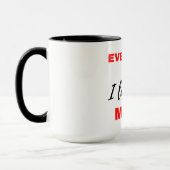 Mug Tous les jours, je t'aime plus Noir (Gauche)