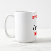 Mug Tous les jours, je t'aime plus Noir (Gauche)