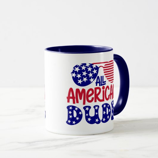 Mug Tous les mecs américains (Devant droit)