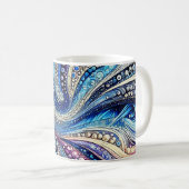 Mug Tous Les Points Bleus Et Violets (Devant droit)