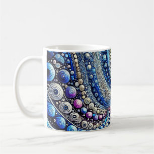 Mug Tous Les Points Bleus Et Violets