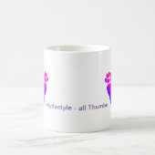 Mug - Tous les pouces Polydactyle Pawprints (Centre)