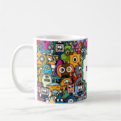 Mug Tous les robots avec votre nom (Gauche)