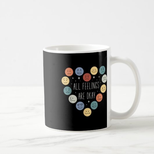 Mug Tous les sentiments sont d'accord Santé mentale Mo (Droite)
