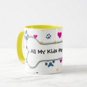 Mug Tous mes Enfant-Enfants ont des pattes (Devant gauche)