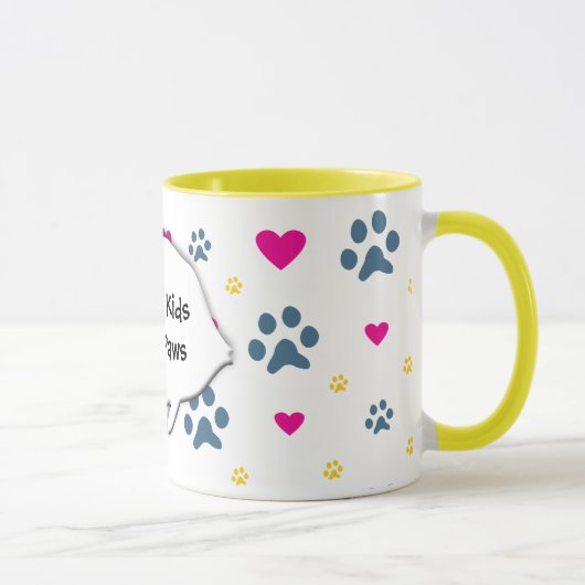 Mug Tous mes Enfant-Enfants ont des pattes (Droite)