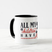 Mug Tous Mes Enfants Ont Des Pâtes De Musique (Devant gauche)
