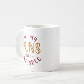 Mug Tous Mes Puns Sont Destinés (Devant gauche)
