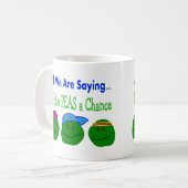 Mug Tous que nous disons DONNENT À DES POIS UNE (Devant gauche)