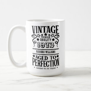 Mug Tout âge Vintage Whiskey thème Anniversaire Cadeau