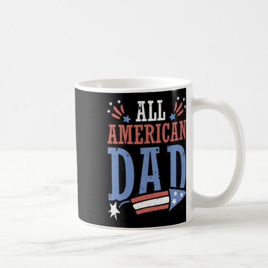 Mug Tout American Papa 4 juillet Firecracker Indépenda (Droite)