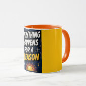 Mug Tout arrive pour une raison (Devant droit)