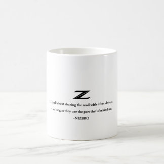 Mug Tout au sujet de partager la route