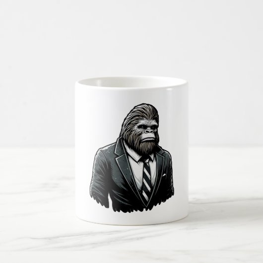 Mug Tout Business Bigfoot - Drôle élégant Sasquatch (Centre)