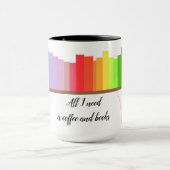 Mug Tout ce dont j'ai besoin café et livres (Centre)