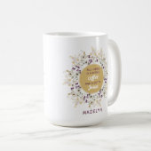 Mug Tout ce dont j'ai besoin c'est Café & Jésus Fleur  (Devant droit)