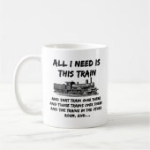 Mug Tout ce dont j'ai besoin, c'est ce train et ça...  (Gauche)