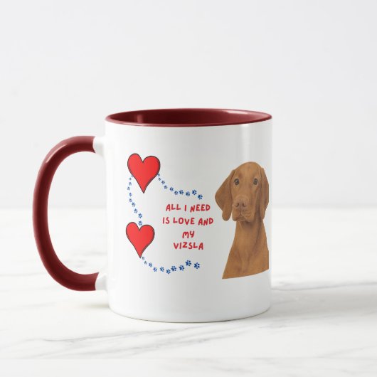Mug Tout Ce Dont J'Ai Besoin, C'Est D'Amour Et De Mon  (Gauche)