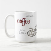 Mug Tout ce dont j'ai besoin c'est du café et mon serp (Gauche)
