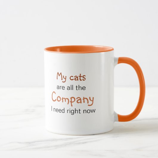 Mug Tout ce dont j'ai besoin, c'est mes chats : Feline (Droite)