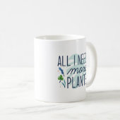 Mug Tout Ce Dont J'Ai Besoin, C'Est Plus De Plantes (Devant droit)