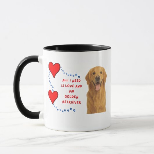 Mug ☕ 🍵 🐾 Tout Ce Dont J'Ai Besoin Est L'Amour Et Mo (Gauche)