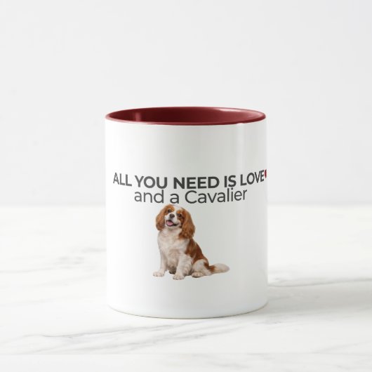 Mug Tout ce dont vous avez besoin c'est d'amour et d'u (Centre)