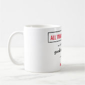 Mug Tout ce dont vous avez besoin, c'est de l'amour -  (Gauche)
