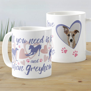 Mug Tout ce dont vous avez besoin d'amour italien Grey