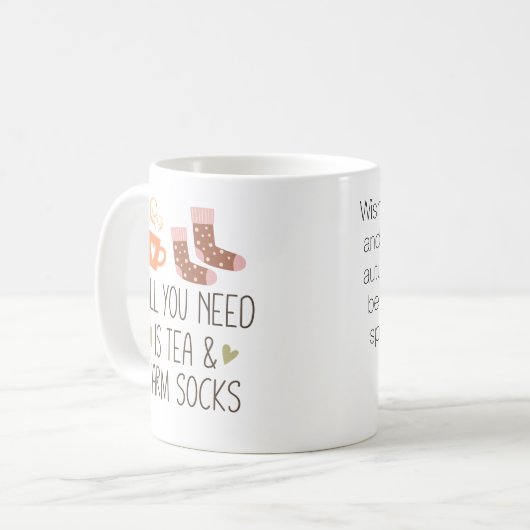 Mug Tout ce dont vous avez besoin est Automne avec un (Devant gauche)