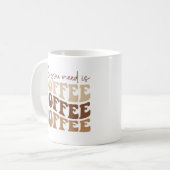 Mug Tout ce dont vous avez besoin est du café. (Devant gauche)