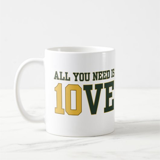 Mug Tout ce dont vous avez besoin est Jordan Love gree (Gauche)
