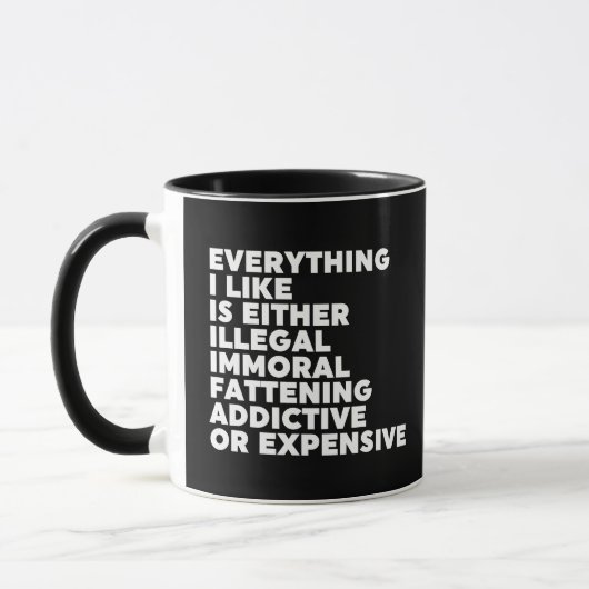 Mug Tout ce que j'aime (Gauche)