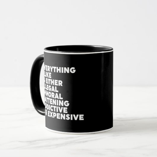 Mug Tout ce que j'aime (Devant gauche)