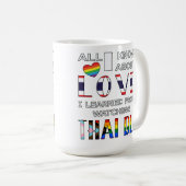 Mug Tout Ce Que Je Sais Sur L'Amour Que J'Ai Appris En (Devant droit)